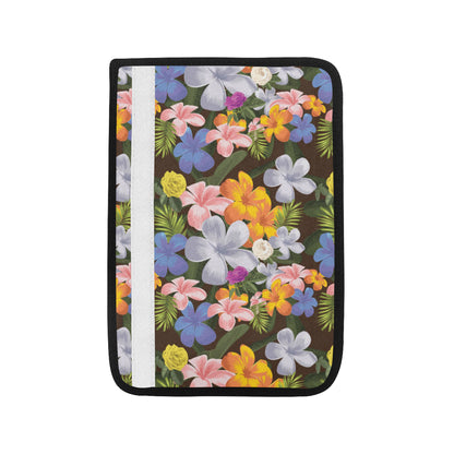 Plumeria Pattern Print Design PM03 Car Seat Belt Cover