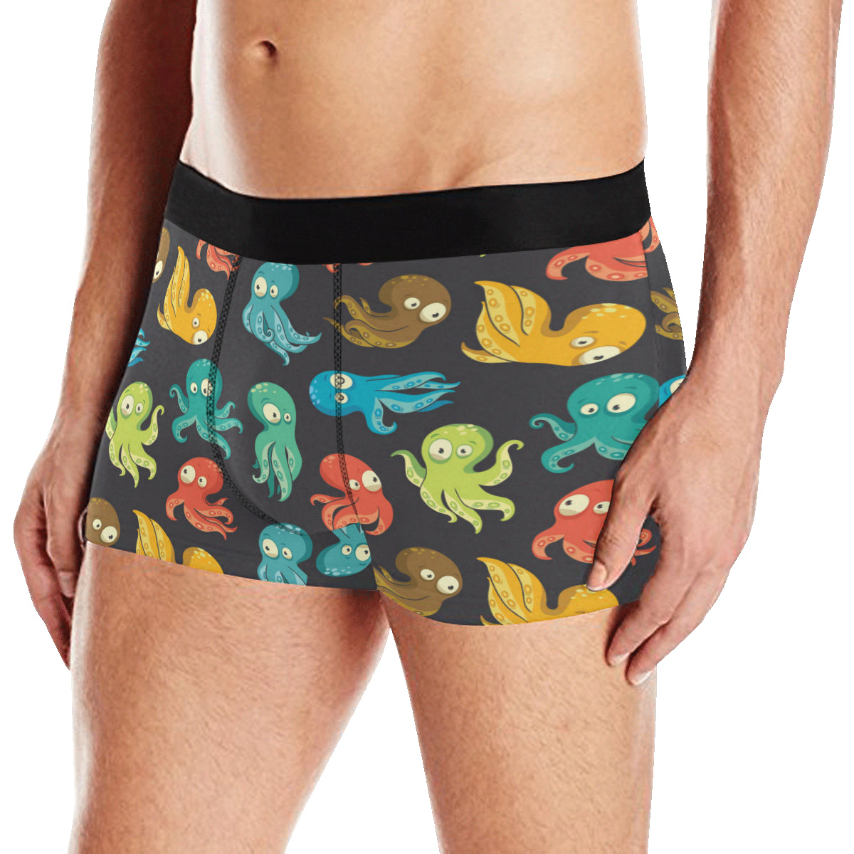 Octopus Pattern Print Design A01 Men's Boxer Briefs