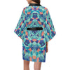 Kaleidoscope Pattern Print Design 03 Women's Short Kimono