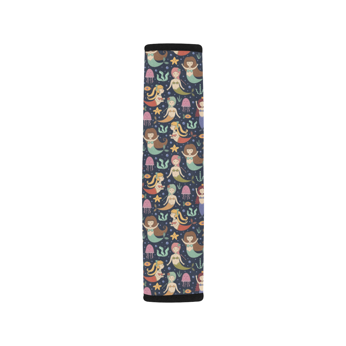 Mermaid Cartoon Pattern Print Design 03 Car Seat Belt Cover