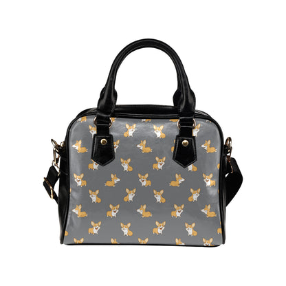 Pembroke Welsh Corgis Pattern Print Design A02 Shoulder Handbag