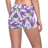 Lavender Pattern Print Design LV02 Yoga Shorts