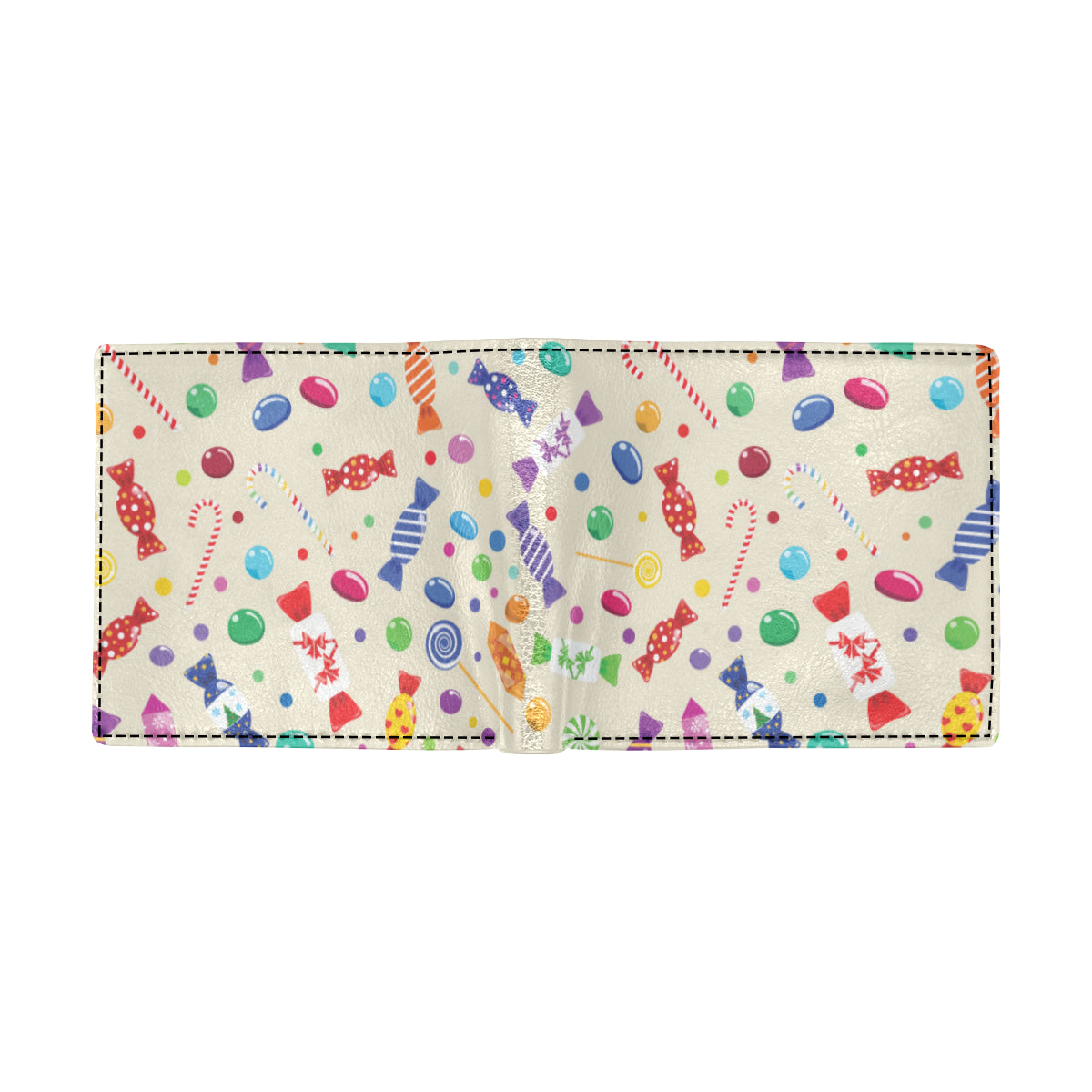 Candy Pattern Print Design 04 Men's ID Card Wallet