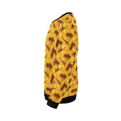 Palm Tree Pattern Print Design PT012 Men Long Sleeve Sweatshirt