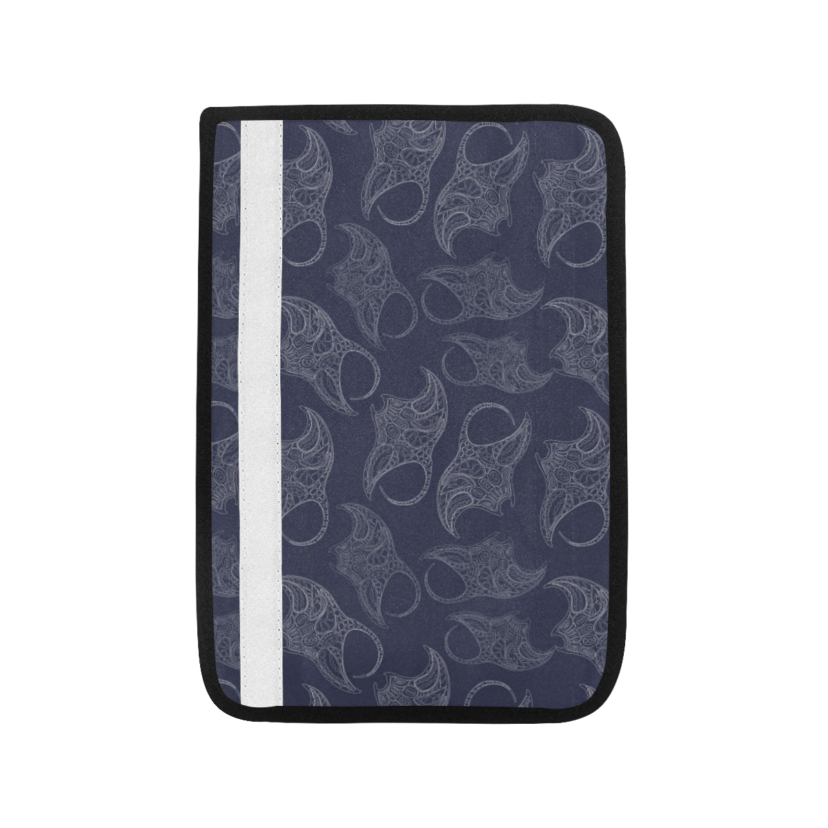 Manta Ray Pattern Print Design 01 Car Seat Belt Cover