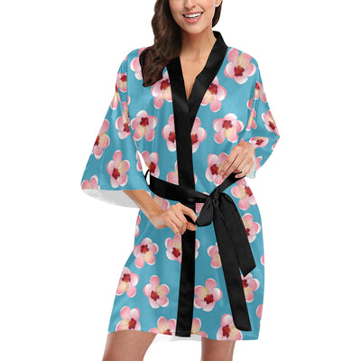 Cherry Blossom Pattern Print Design CB09 Women Kimono Robe