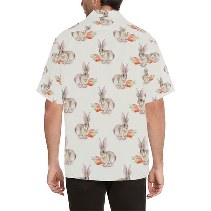 Rabbit Pattern Print Design 01 Men's Hawaiian Shirt
