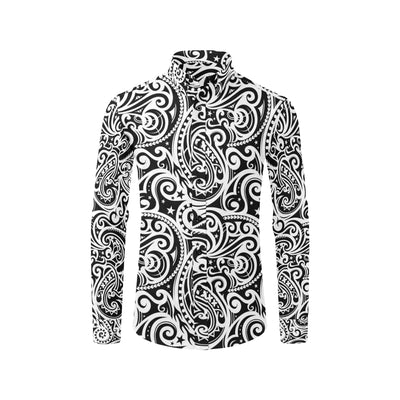 Polynesian Traditional Tribal Men's Long Sleeve Shirt