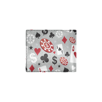 Casino Pattern Print Design 01 Men's ID Card Wallet