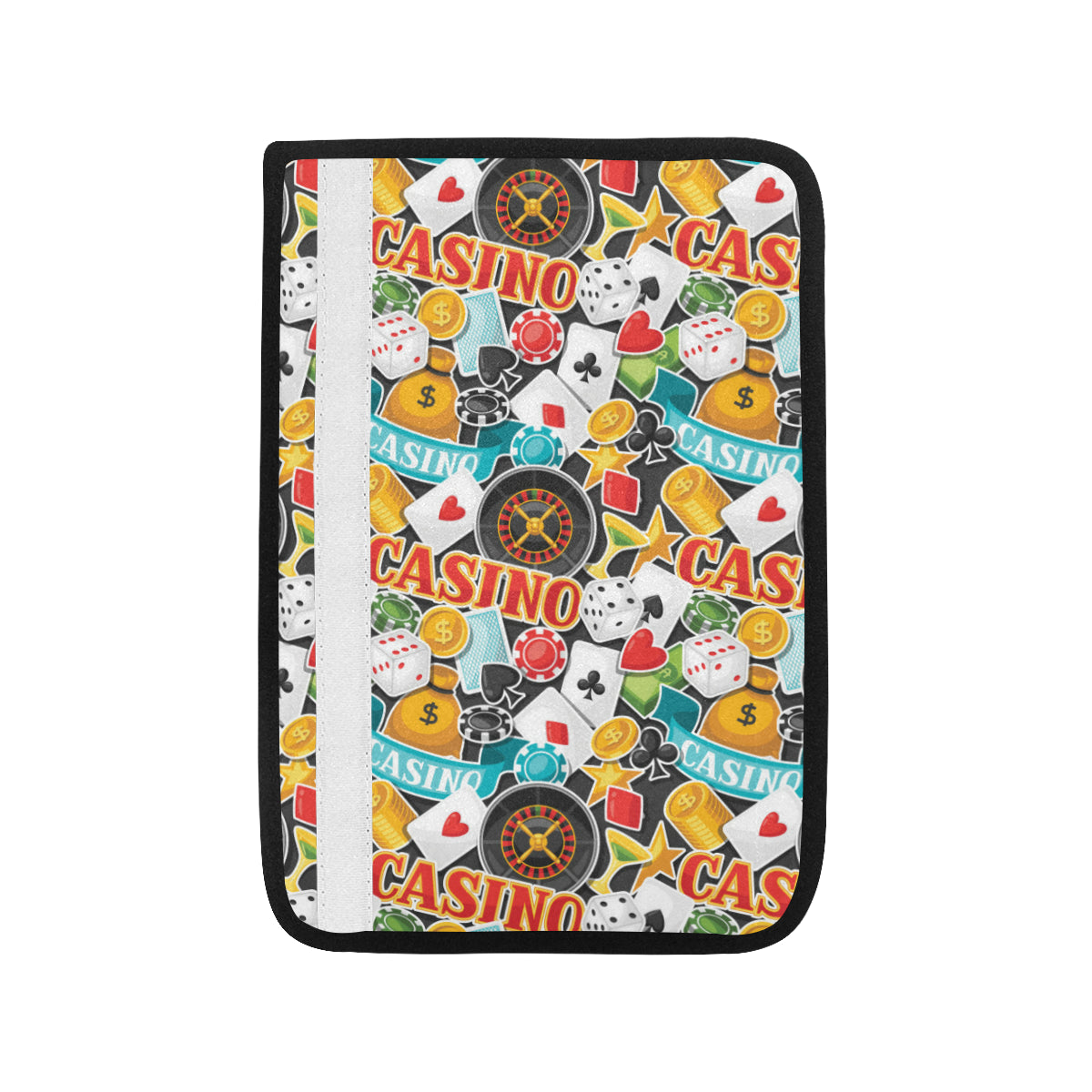 Casino Pattern Print Design 03 Car Seat Belt Cover