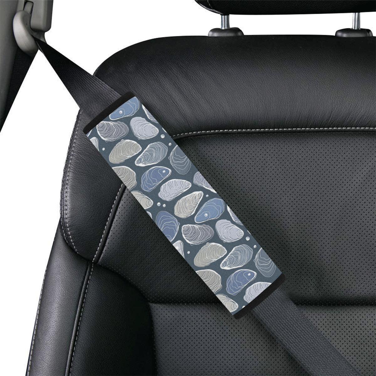 Oyster Pattern Print Design 02 Car Seat Belt Cover