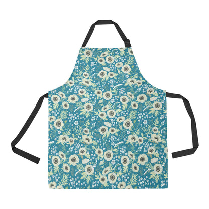 Anemone Pattern Print Design 01 Apron with Pocket