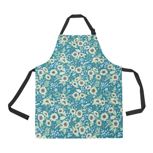 Anemone Pattern Print Design 01 Apron with Pocket