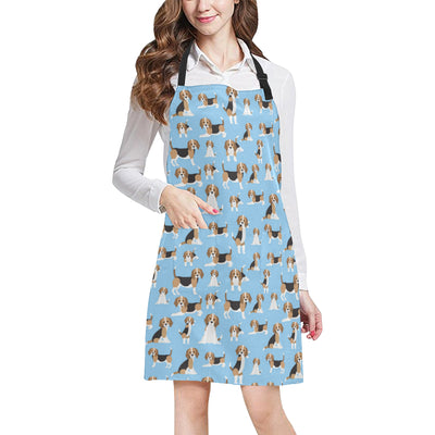 Beagle Pattern Print Design 03 Apron with Pocket