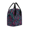 Tribal aztec Dark Multicolor Insulated Lunch Bag