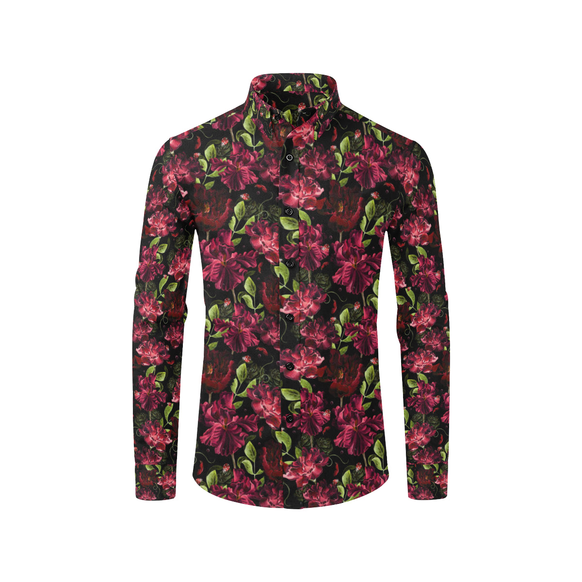Iris Pattern Print Design IR03 Men's Long Sleeve Shirt