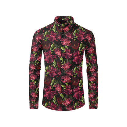 Iris Pattern Print Design IR03 Men's Long Sleeve Shirt