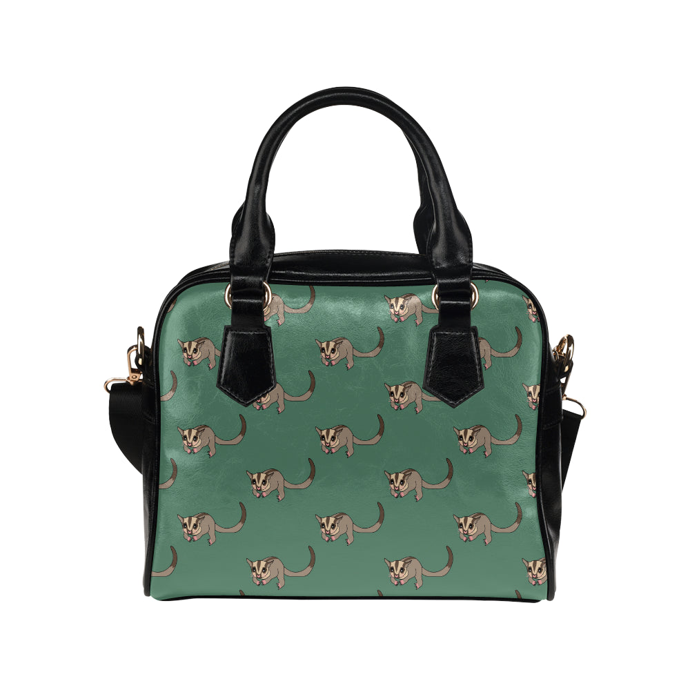 Sugar Glider Pattern Print Design 01 Shoulder Handbag