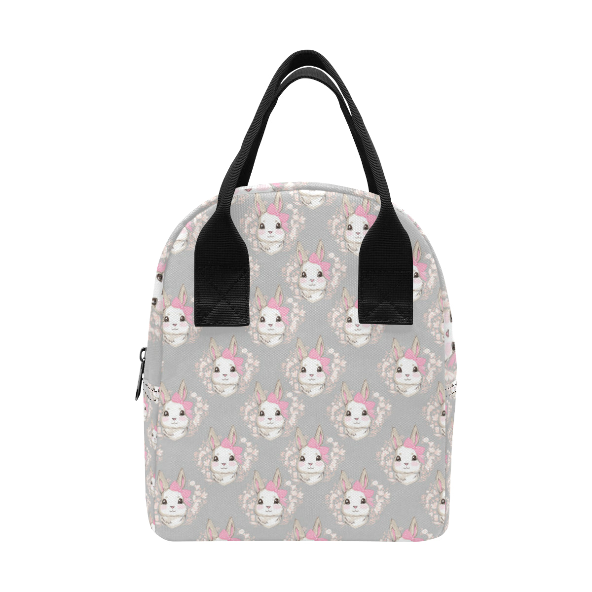 Rabbit Pattern Print Design RB07 Insulated Lunch Bag