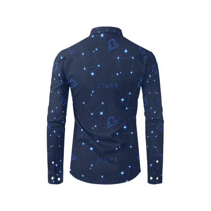 Libra Pattern Print Design 04 Men's Long Sleeve Shirt