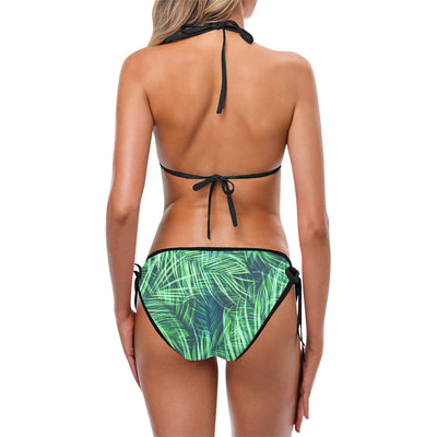 Palm Leaves Pattern Print Design PL02 Bikini