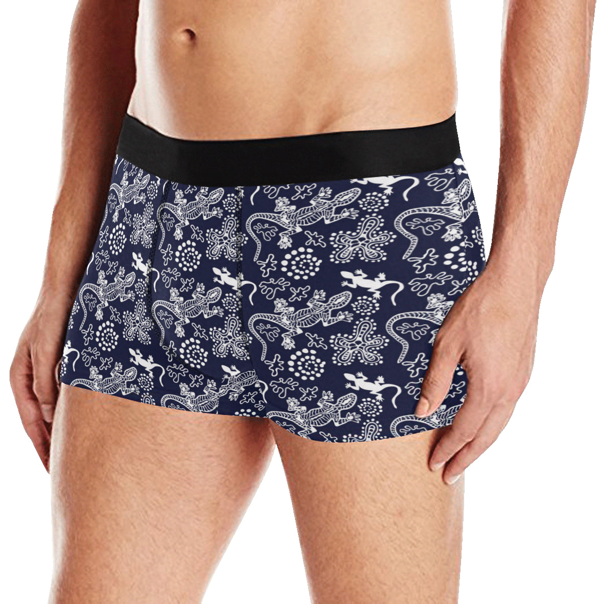 lizard Pattern Print Design 03 Men's Boxer Briefs