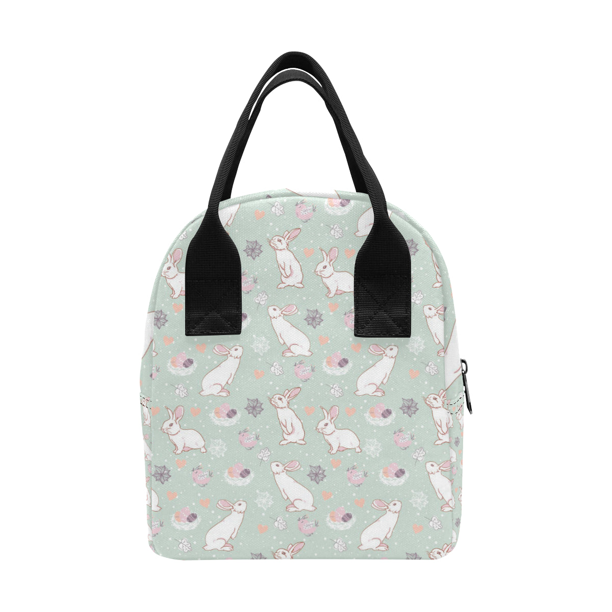 Rabbit Pattern Print Design RB011 Insulated Lunch Bag