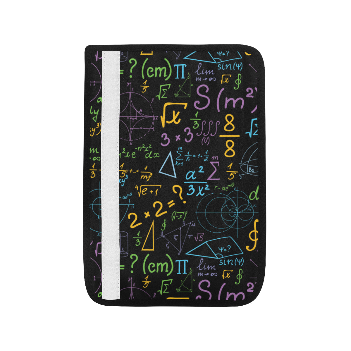 Math Pattern Print Design 03 Car Seat Belt Cover