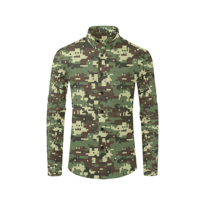 ACU Digital Army Camouflage Men's Long Sleeve Shirt