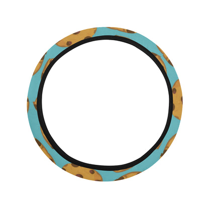 Cookie Pattern Print Design 01 Steering Wheel Cover with Elastic Edge