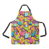 80s Pattern Print Design 1 Apron with Pocket