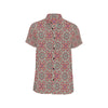 Bohemian Pattern Print Design 03 Men's Short Sleeve Button Up Shirt