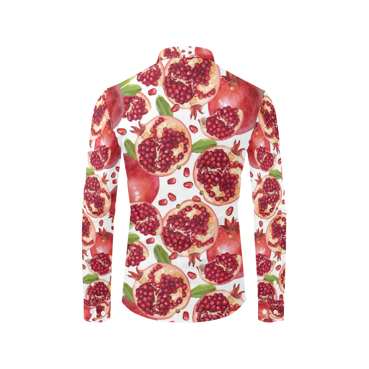 Pomegranate Pattern Print Design PG03 Men's Long Sleeve Shirt