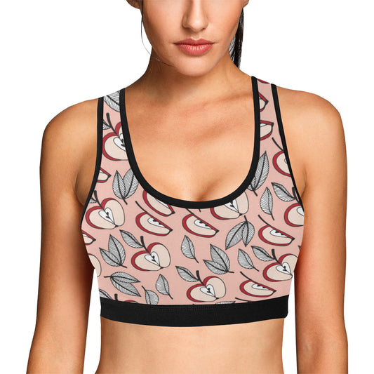 Apple Pattern Print Design AP04 Sports Bra