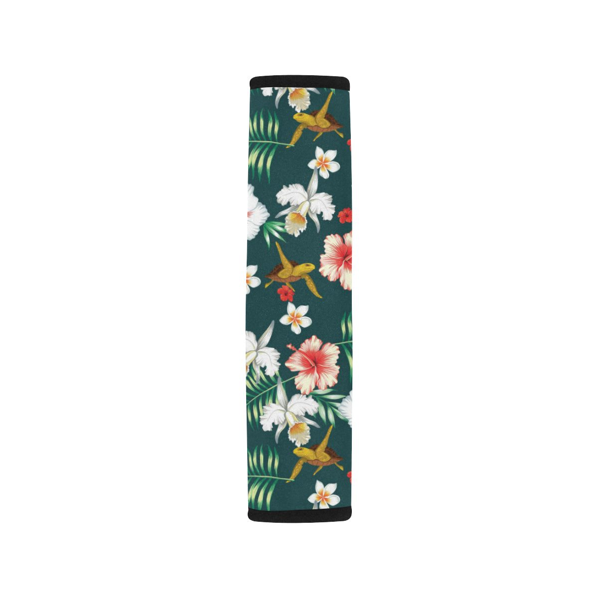 Hawaiian Flower Design with SeaTurtle Print Car Seat Belt Cover