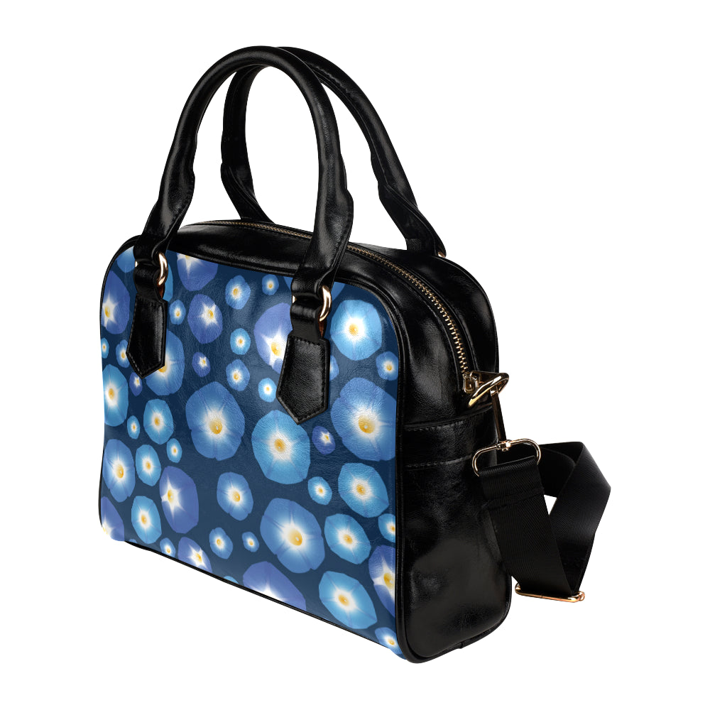 Morning Glory Pattern Print Design 02 Shoulder Handbag