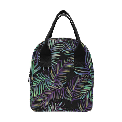 Tropical Palm Leaves Pattern Brightness Insulated Lunch Bag