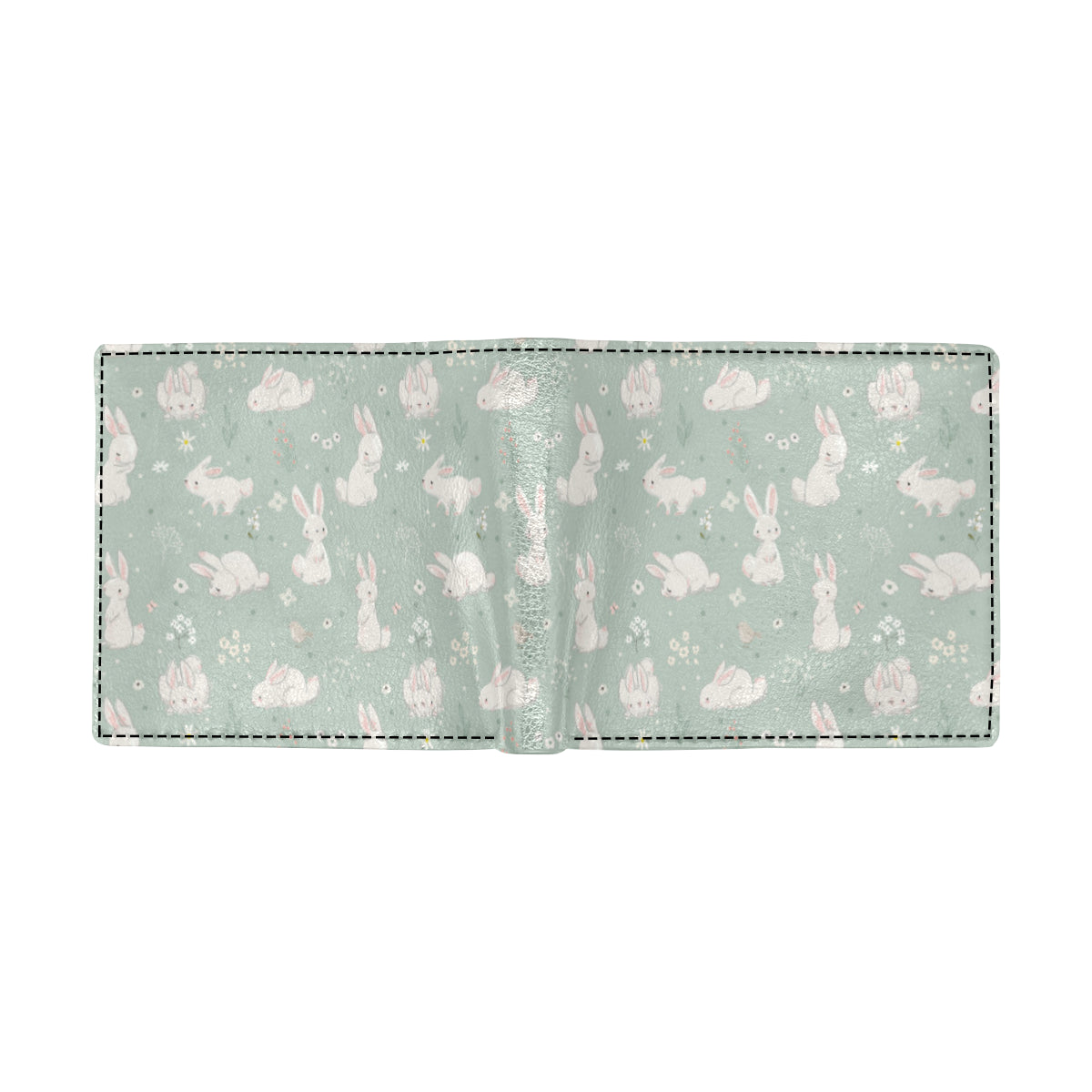 Bunny Pattern Print Design 03 Men's ID Card Wallet