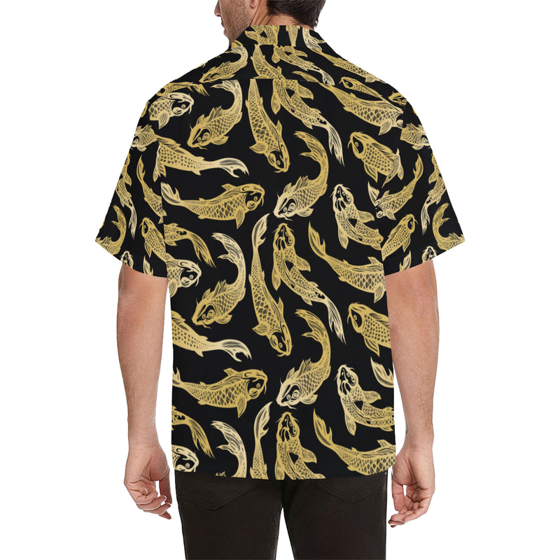 KOI Fish Pattern Print Design 03 Men's Hawaiian Shirt