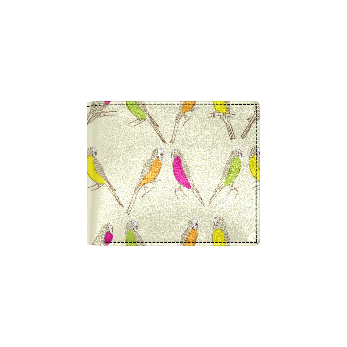 Parakeet Pattern Print Design A01 Men's ID Card Wallet