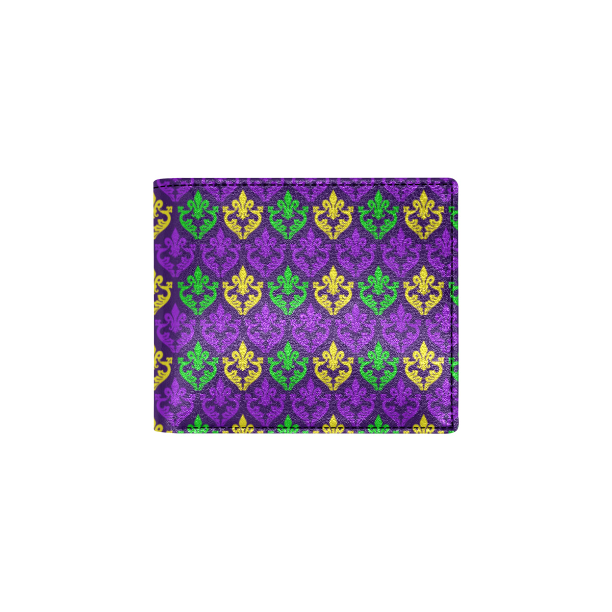 Mardi Gras Pattern Print Design 02 Men's ID Card Wallet