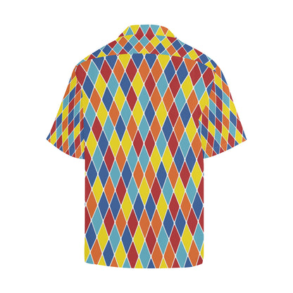 Harlequin Pattern Print Design 01 Men's Hawaiian Shirt