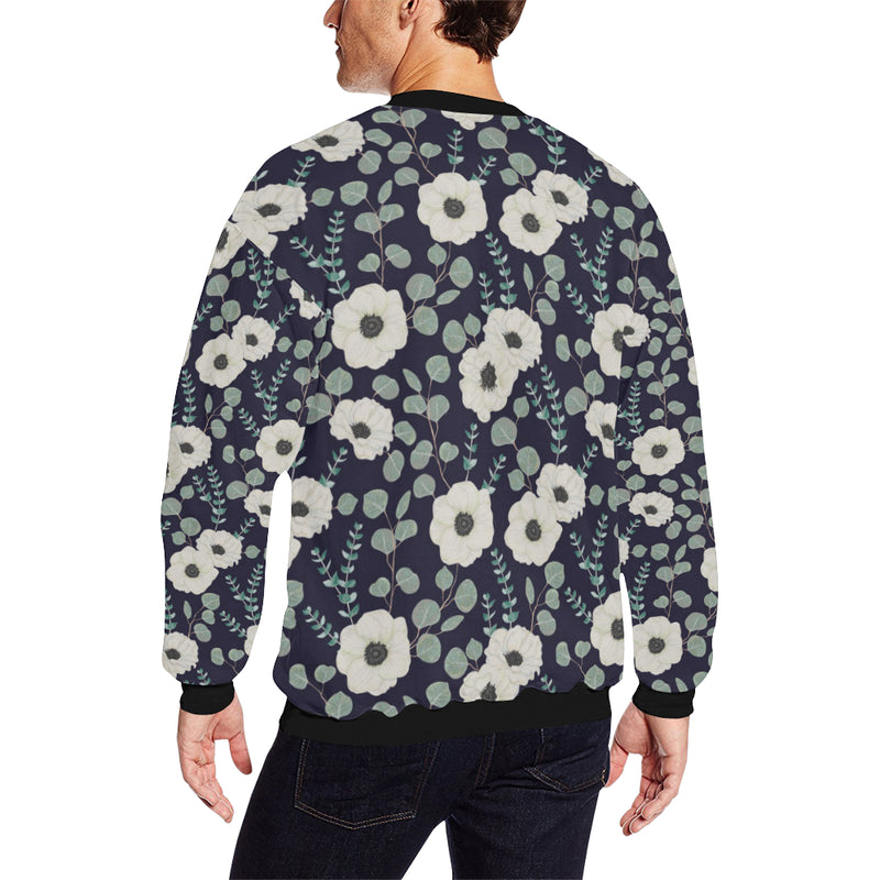 Anemone Pattern Print Design AM01 Men Long Sleeve Sweatshirt