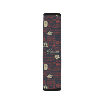 Hawaiian Themed Pattern Print Design H017 Car Seat Belt Cover