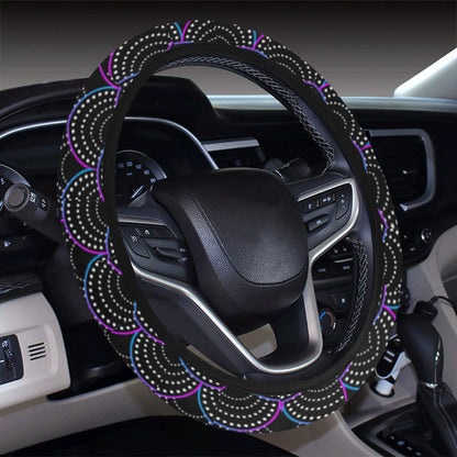 Mermaid Pattern Print Design 09 Steering Wheel Cover with Elastic Edge