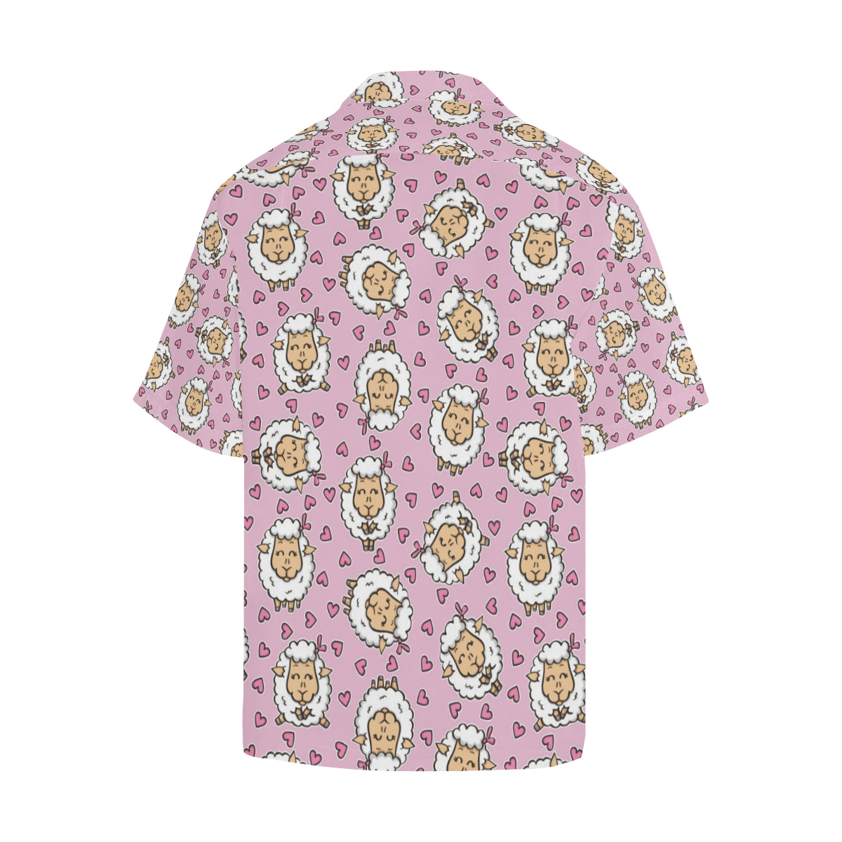 Sheep Cute Pattern Print Design 01 Men's Hawaiian Shirt
