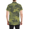 Military Camouflage Pattern Print Design 02 Men's Short Sleeve Button Up Shirt