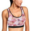 Bird Of Paradise Pattern Print Design BOP011 Sports Bra