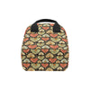 Heart Boho Pattern Print Design HE04 Insulated Lunch Bag