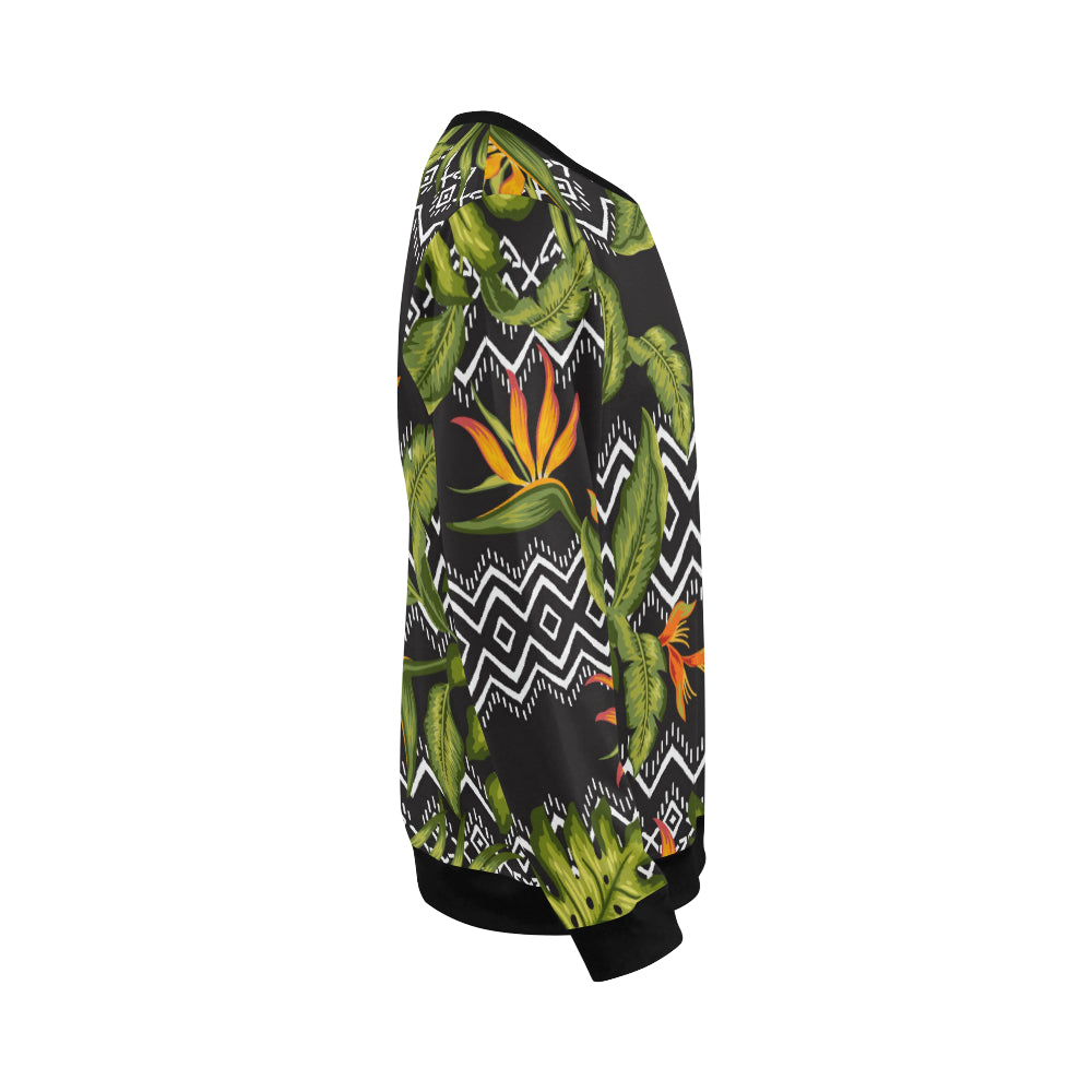Bird Of Paradise Pattern Print Design BOP07 Men Long Sleeve Sweatshirt